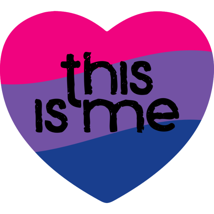 National Coming Out Day Bisexual Heart Magnet