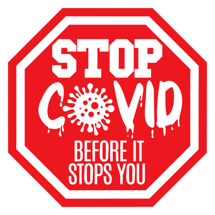 Stop Covid Decal