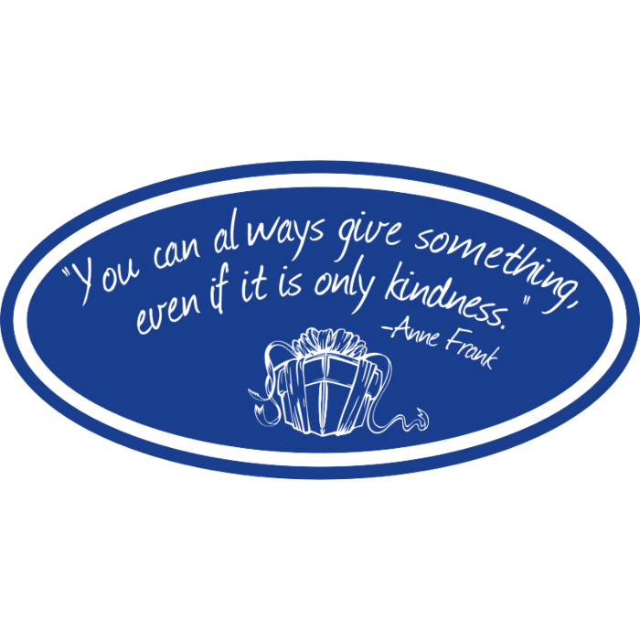 Give Kindness Oval Decal