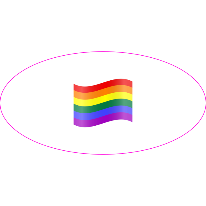 LGBT Supporter Window Cling