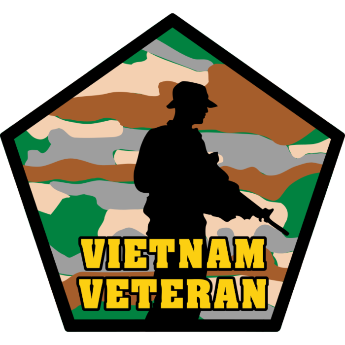 Veteran Pentagon Sticker