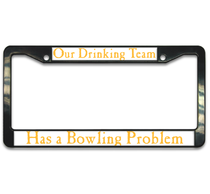 Drinking Team License Plate Frame