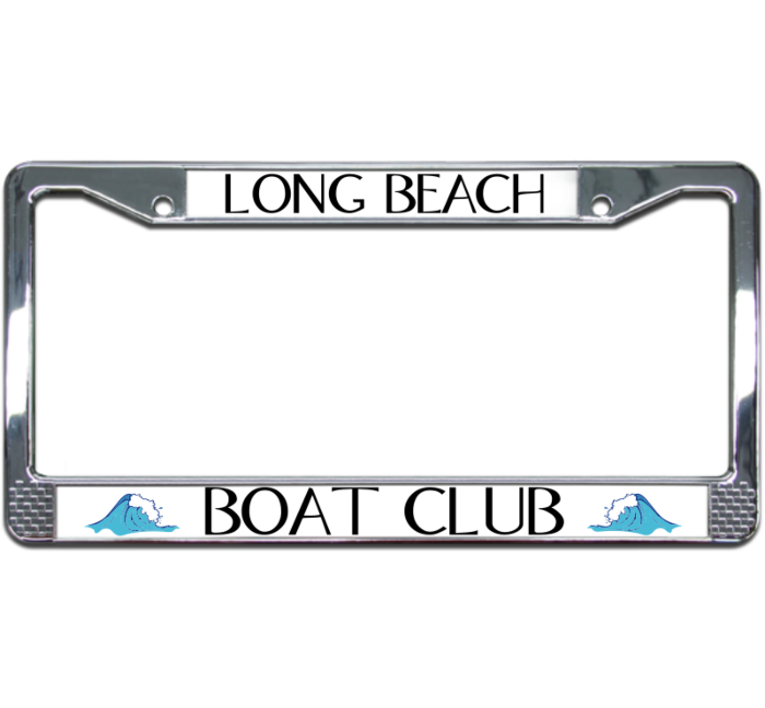 License Plate Frame - Boat Club - Customizable Design
