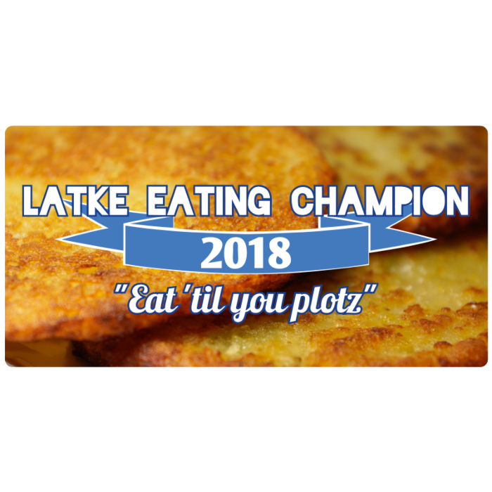Latke Eating Champion Rectangle Magnet