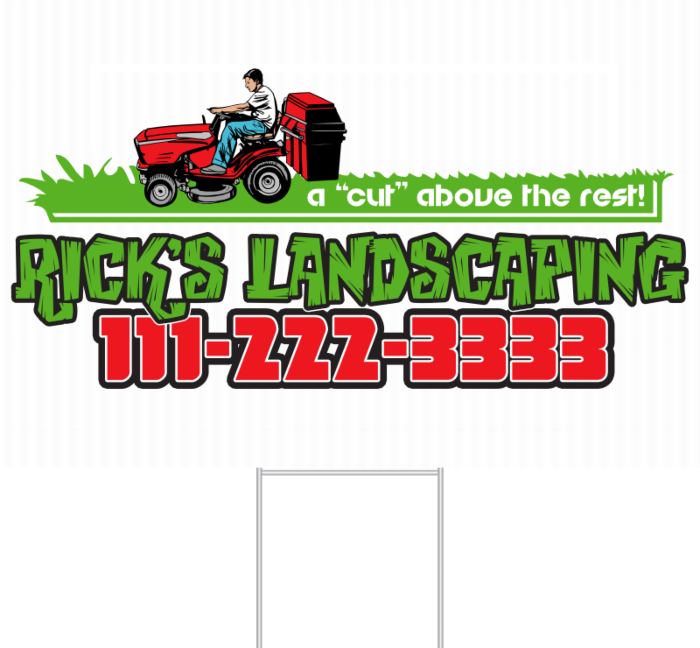 Landscaping Yard Sign