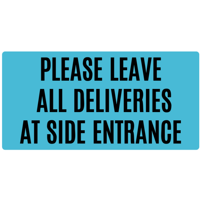 Delivery Notice Door Cling