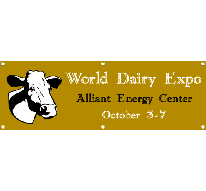 Dairy Expo Vinyl Banner