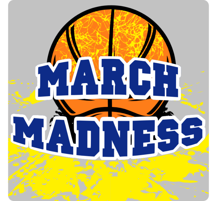 March Madness Square Decal