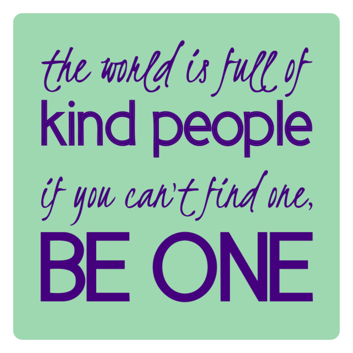 Kind People Square Decal