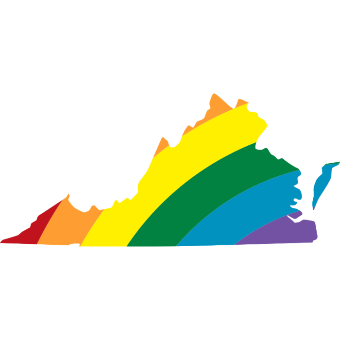 Virginia LGBT Decal