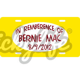 Bernie Mac License Plate - Custom Personalized Automotive Plates