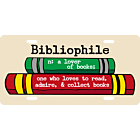 National Book Lovers Day Bibliophile Aluminum License Plate