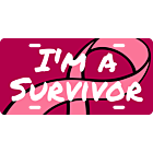 Breast Cancer Survivor License Plate