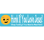 Honk For Jesus Bumper Sticker