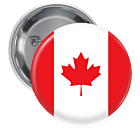 Canada Pin Backed Button