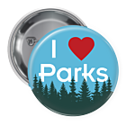 I Love Parks Buttons