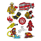 Custom Fireman Sticker Sheets