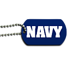 Navy Dog Tag Back