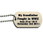 WWII Dog Tag Back