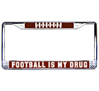 Football Chrome License Plate Frame 
