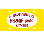Bernie Mac License Plate