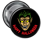 Halloween Pin Backed Button