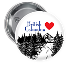 British Columbia Pin Backed Button