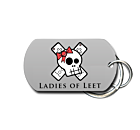 Ladies of Leet Key Chain Front