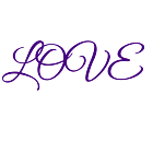 Purple Love Monogram