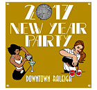 New Year Party Vinyl Banner