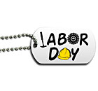 Labor Day Dog Tag Front
