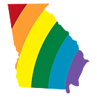Georgia LGBT Rainbow Decal
