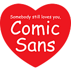 Comic Sans Appreciation Heart Car Magnet