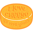 I Love Cheese Car Magnet