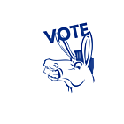 Illinois Vote Democrat Decal