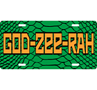 GODZEERAH Lizard Skin License Plate