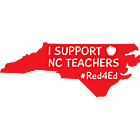 North Carolina Red For Ed Vinyl Decal