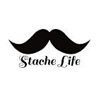 Stache Life Oval Stickers