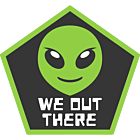 Alien Pentagon Sticker