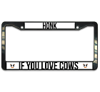 Honk for Cows License Plate Frame