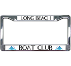 Boat Club License Plate Frame