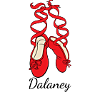 Personalized Ballet Shoes Decal