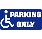 Handicap Parking Only Aluminum Sign Front