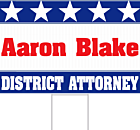 District Attorney Yard Sign Back