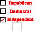 Independent Yard Sign Front