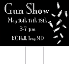 Gun Show Yard Sign Front