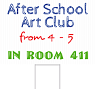 Art Club Event Yard Sign Front