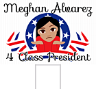 Class President Yard Sign Front