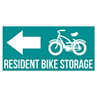Bike Storage Rectangle Floor Stickers