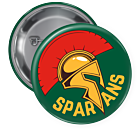 Spartans Pin Backed Button